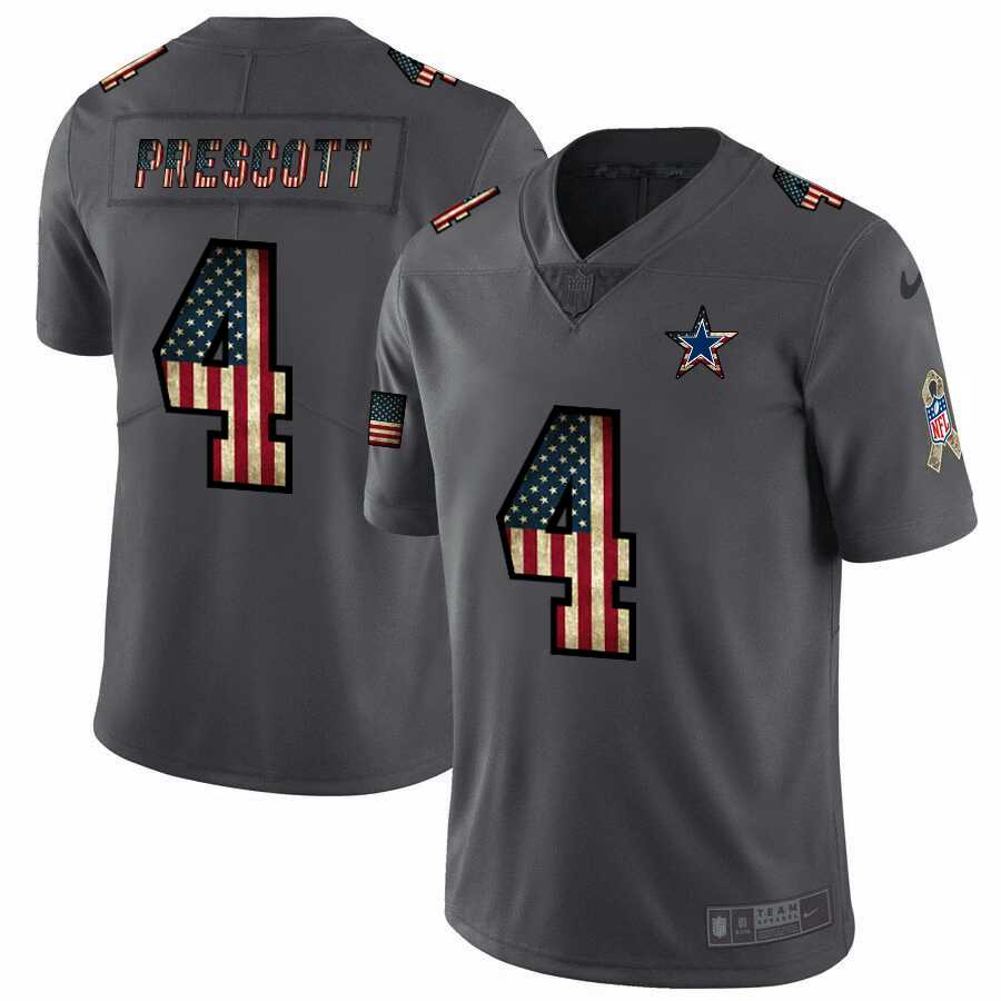 Nike Cowboys 4 Dak Prescott 2019 Salute To Service USA Flag Fashion Limited Jersey Dyin,We sell and wholesale Nike Cowboys 4 Dak Prescott 2019 Salute To Service USA Flag Fashion Limited Jersey Dyin on line form chian!